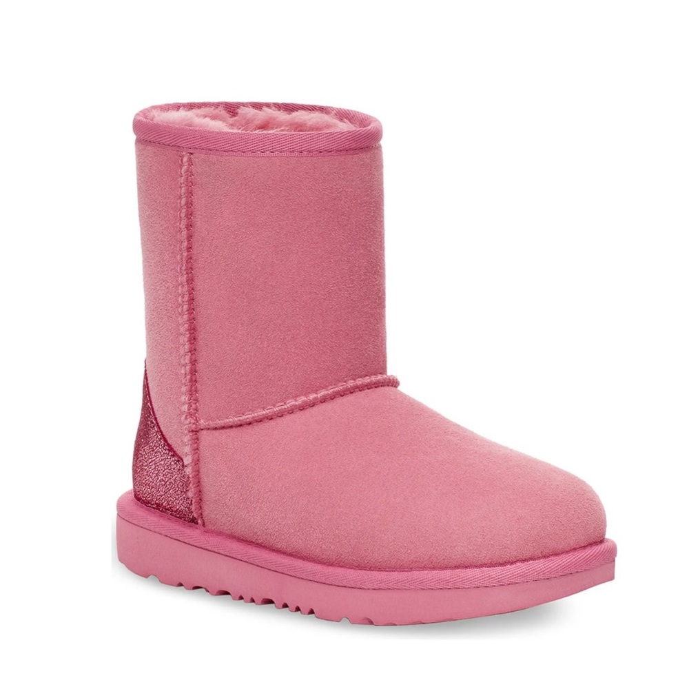 UGG Kids’ Classic II Glitz Bootie in Wild Berry, Big Girl sz 5 - Picture 2 of 10